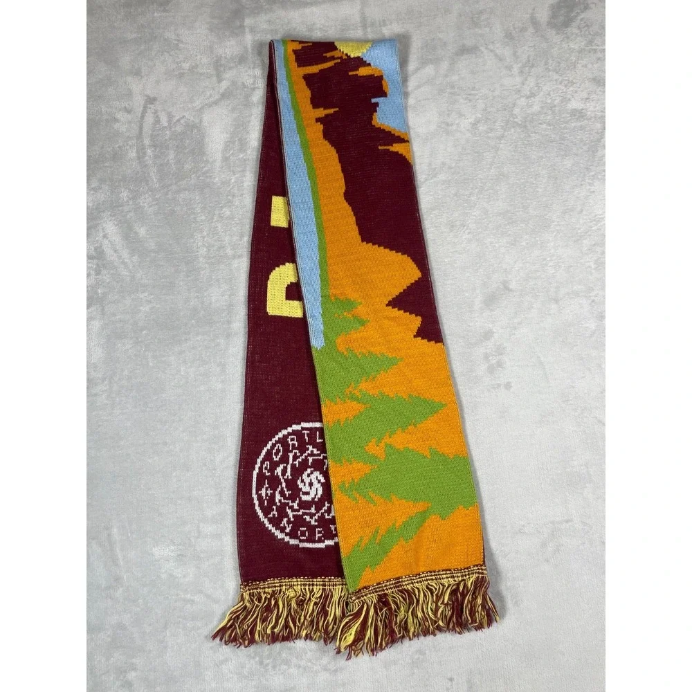 Portland Thorns FC Ruffneck Scarf Double Sided Knit Soccer Supporters